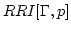 $RRI[\Gamma,p]$