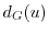 $d_G(u)$