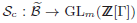 $\cS_c:\tcB\to\GL_m(\Z[\Gamma])$