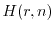 $H(r,n)$