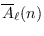 $\overline{A}_\ell(n)$